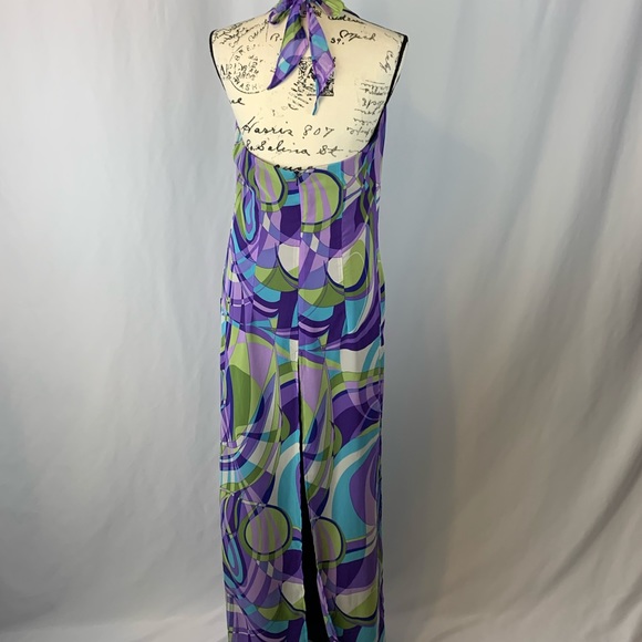 Vintage Helene Blake Halter Jump Suit - Picture 3 of 7